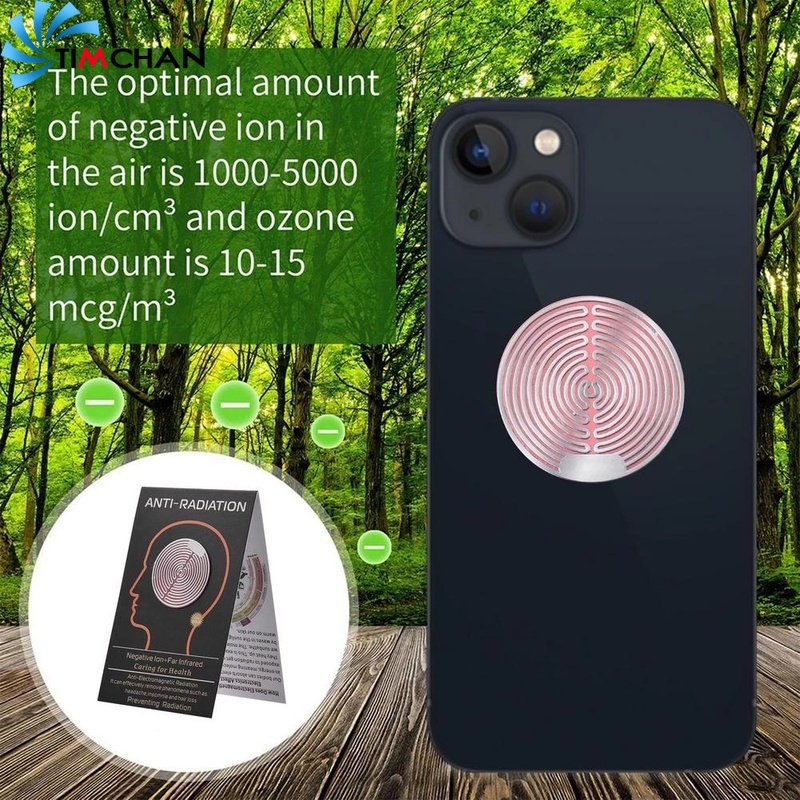 1 Miếng Dán Điện Từ Hình Tròn Màu Laser Kim Loại Epoxy Bảo Vệ Điện Từ Chống Bức Xạ Cho Phụ Nữ Mang Thai / Thiết Bị Điện Tử