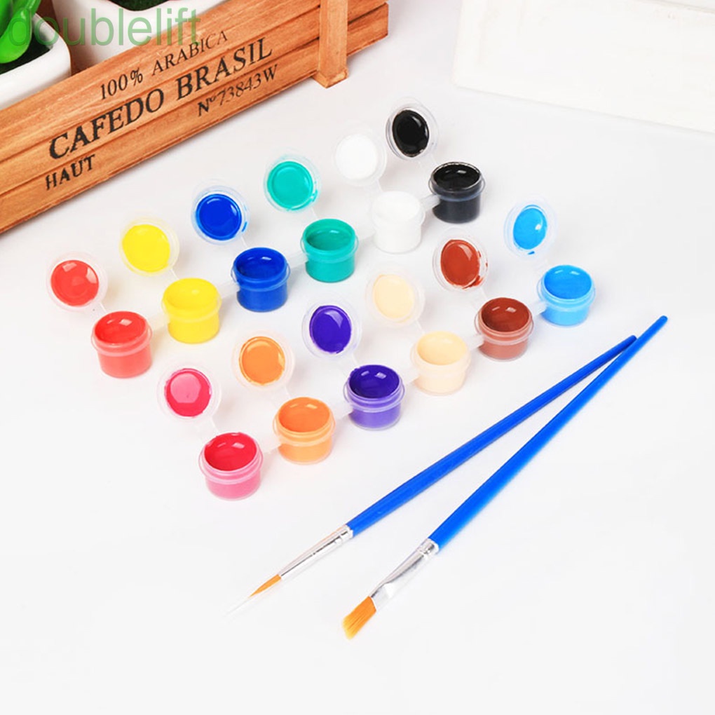 Set 12 cọ vẽ màu nước 12 màu cho bé