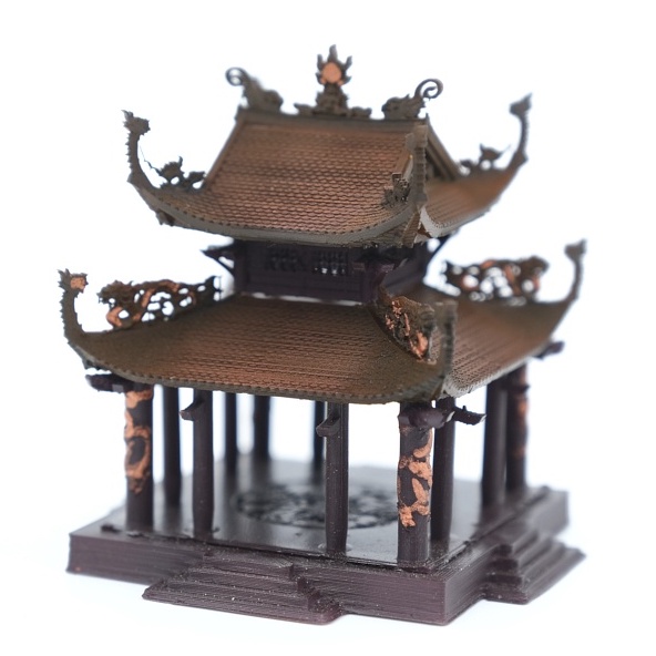 Mô hình kiến trúc Việt: Long đình - VDS0202- Sưu tầm,trang trí,bán cạn,terrarium,non bộ,bonsai