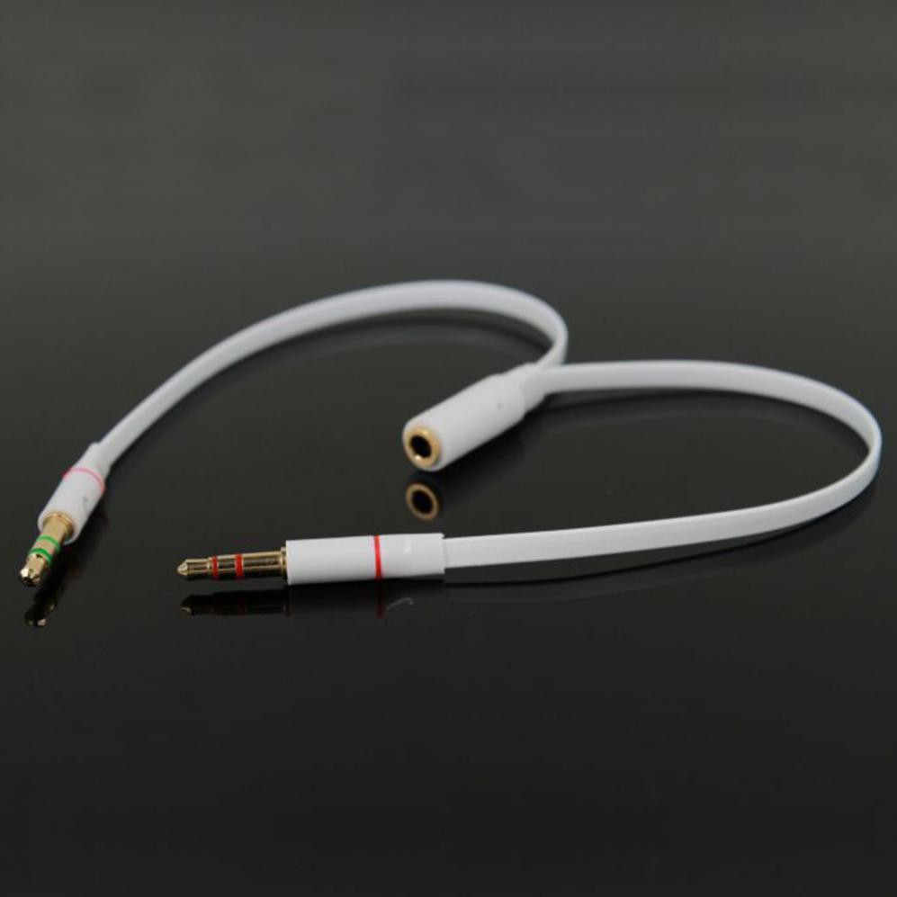 Splitter Headphone for Computer 3.5mm Female to 2 Male 3.5mm 2 In 1 Jack Mic Audio Y Splitter Cable