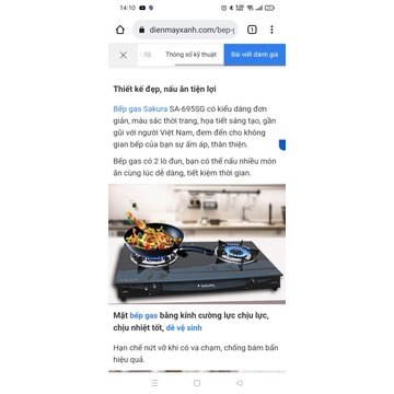 Bếp ga đôi Sakura  SA 695SG. hàng trưng bày đẹp như hình