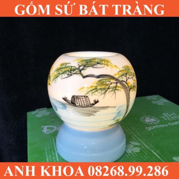Đèn mới ra lò - Gốm sứ Bát Tràng Anh Khoa