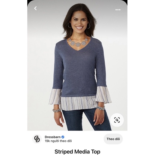 Áo thun phối vải kate hãng Westport  - Thanh lý vnxk
