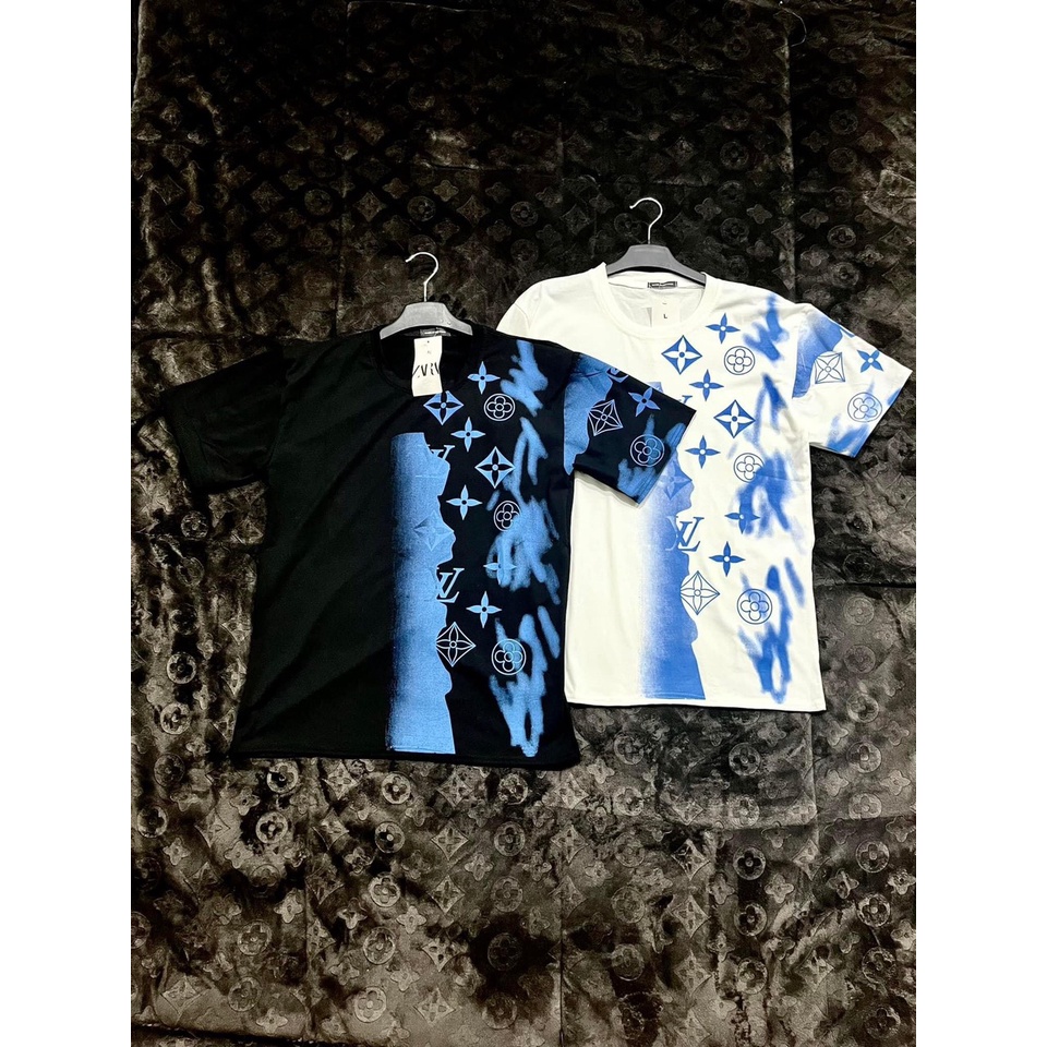 Áo phông nam LV có đủ sz 45-73kg, áo thun nam chất vải thoáng mát chất co giãn nhẹ - AP07