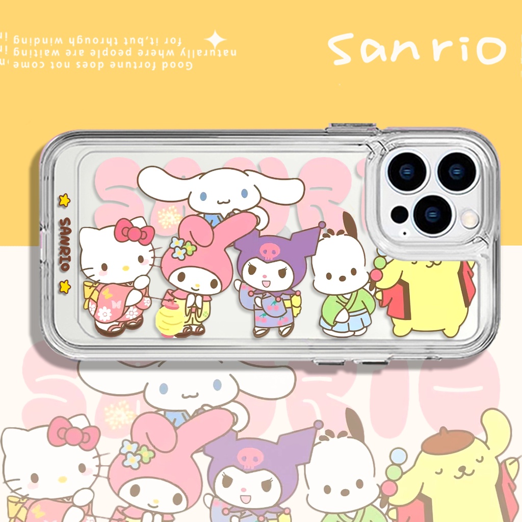 SANRIO Ốp Điện Thoại Chống Sốc Họa Tiết Hello Kitty Cho iPhone 11 13 12 X XS Pro Max xr 12 13 Mini xr