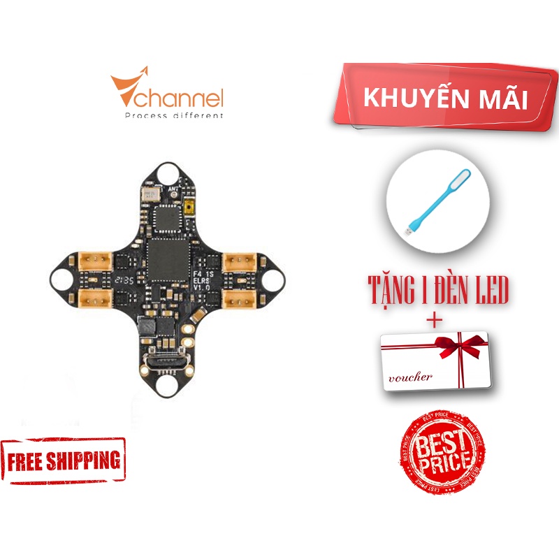 Mạch F4 1S 5A AIO Brushless Flight Controller ELRS 2.4G cho drone Meteor65