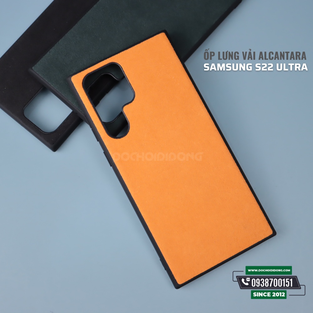 Ốp lưng vải Alcantara cho Samsung S22 Ultra
