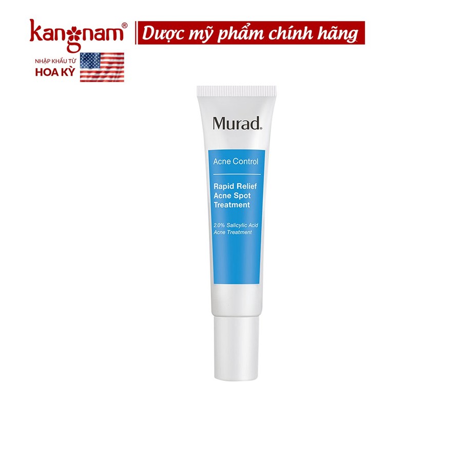 Kem Ngừa Mụn 4h Murad Rapid Relief 15ml TẶNG 2 Sữa rửa mặt Murad Minisize 15ml