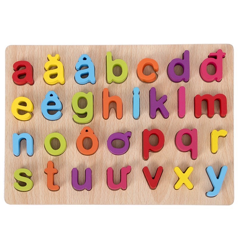 Bảng Chữ Cái Tiếng Việt Đồ Chơi Bằng Gỗ Trí Tuệ Dành Cho Bé Yêu