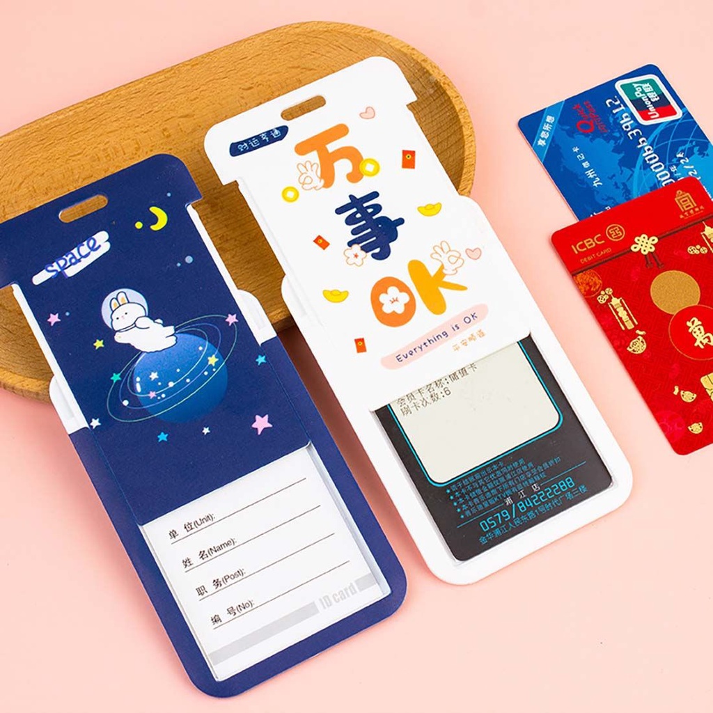 Ví Đựng Thẻ Ngân Hàng / Danh Thiếp Hình Xe Buýt Hoạt Hình Đáng Yêu Có Dây Kéo Ốp