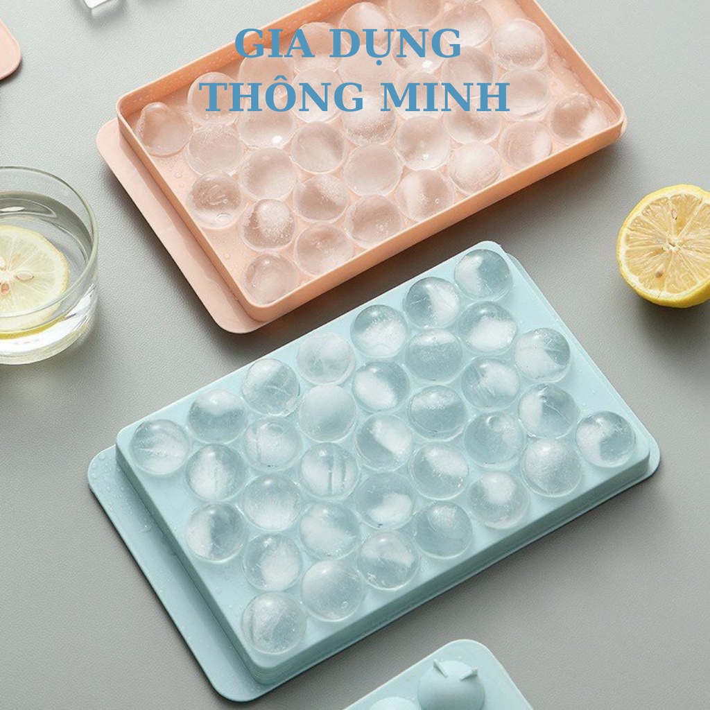 Khay Làm Đá Viên, Thạch Có Nắp Đậy Hình Tổ Ong Độc Đáo
