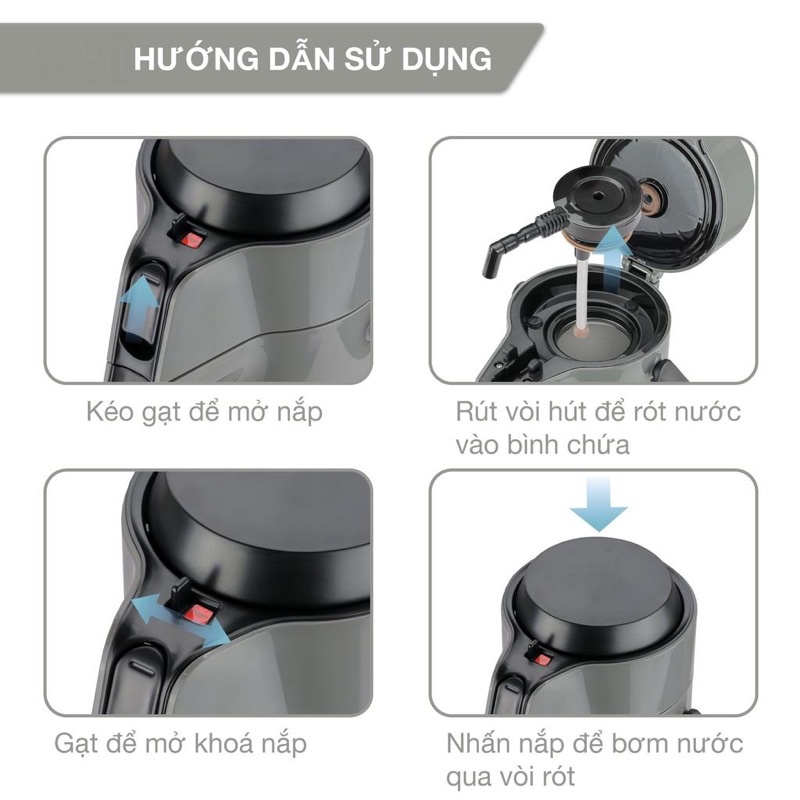 [LEBEN LANG] BÌNH GIỮ NHIỆT NÓNG LẠNH INOX 304 DUNG TÍCH 2.2L - LBP569