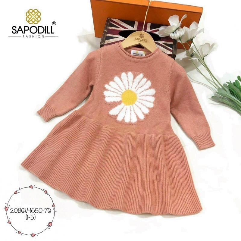 Váy len cao cấp  Sapodill cho bé từ 1-5 y (10-18,5kg