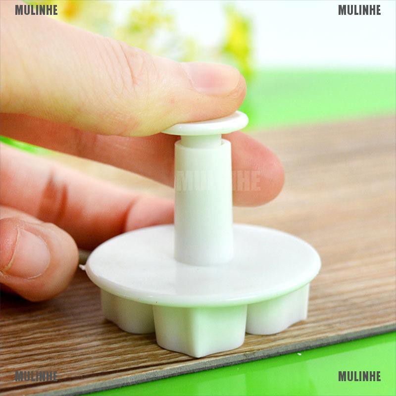 Set 3 Khuôn Nhấn Tạo Hình Hoa Trang Trí Bánh DIY