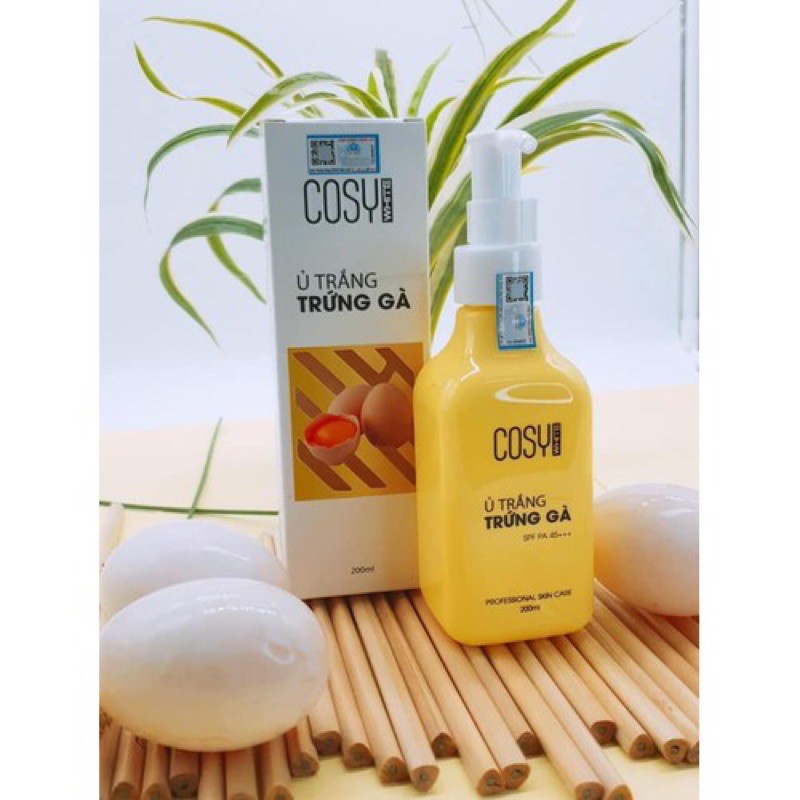 Kem Ủ Trắng Da Toàn Thân Trứng Gà Cosy White 200ml