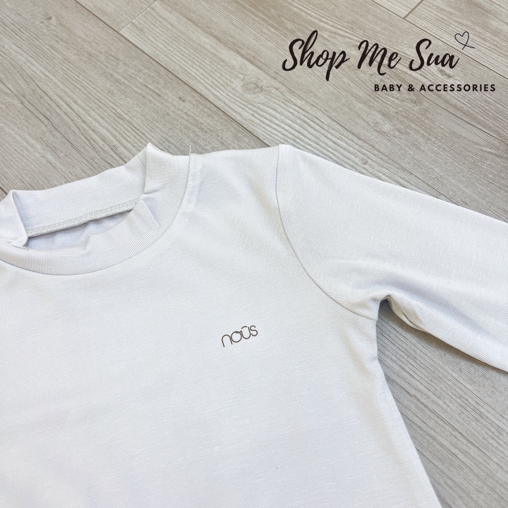 NOUS Áo giữ nhiệt cổ 3p cho bé chất petit 3m-24m