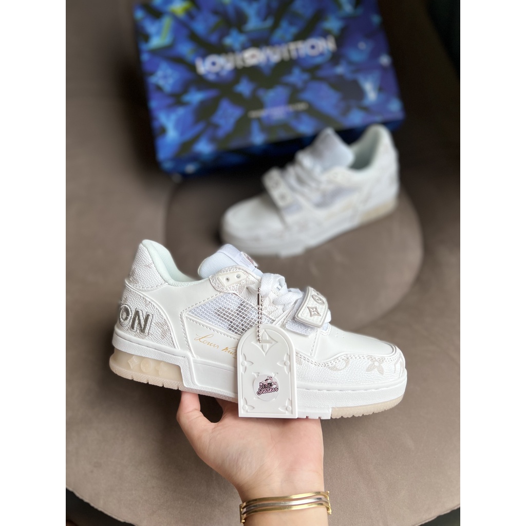 GIÀY THỂ THAO EO VÌ DÁN TRẮNG