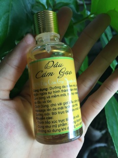 Mịn da mượt tóc với dầu cám gạo