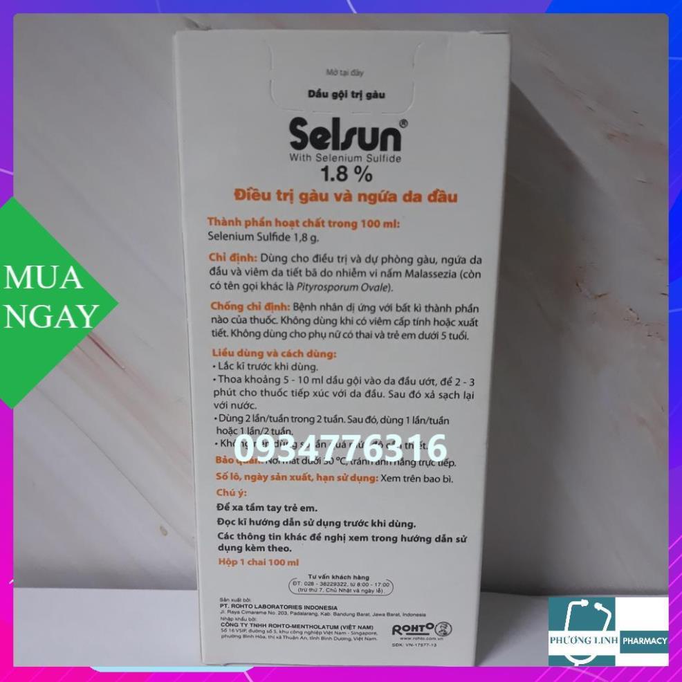 Dầu Gội Chống Gầu Selsun 1,8% chai 50ml - 100ml