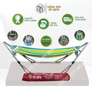 Bộ Võng xếp inox cao cấp An Bình [Lưới võng xuất khẩu Nhật, Hàn, Malaysia, Đài Loan]