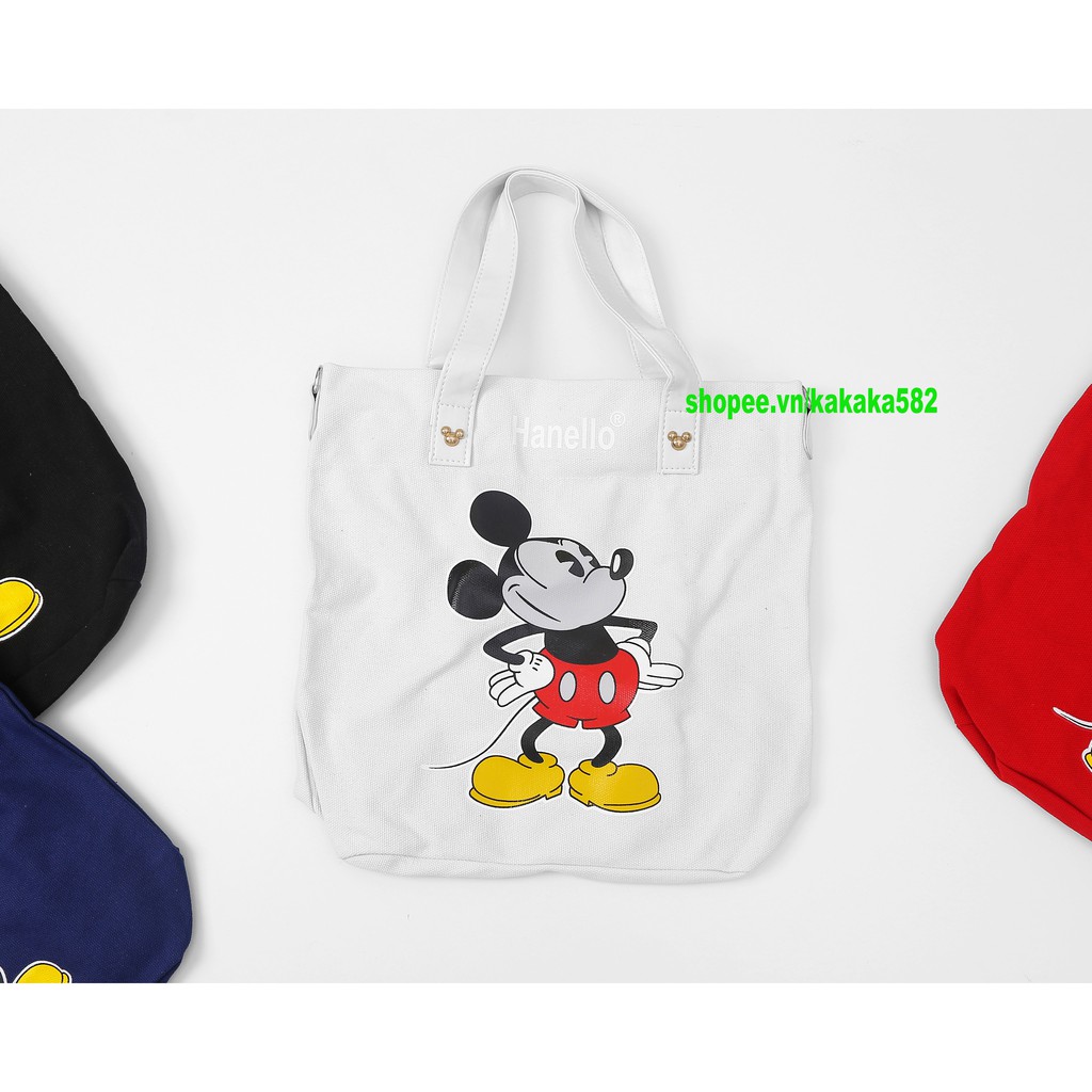 Túi vải tote MICKEY cho nữ túi tote vải canvas dày dặn KT 30x25x13cm, Có thể sử dụng đeo tay hoặc đeo chéo