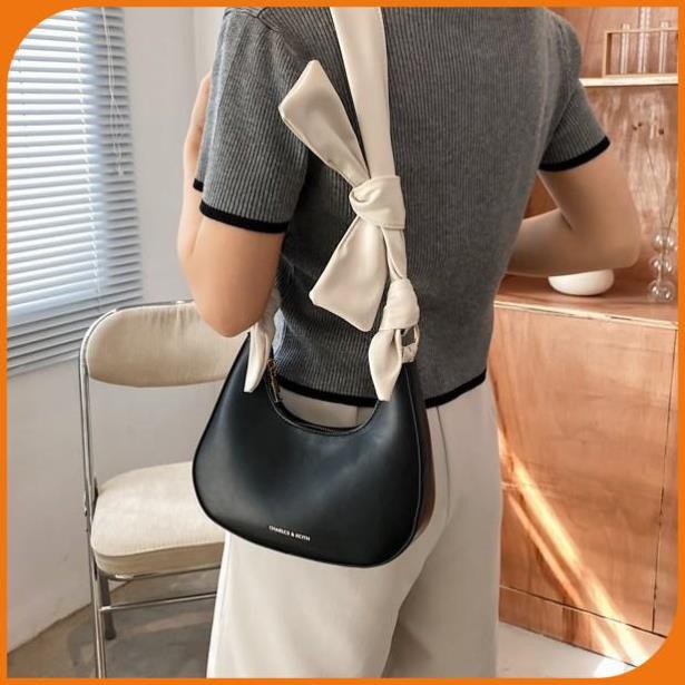 Túi xách nữ da mềm, túi kẹp nách nữ bản to dây đeo vải thắt nơ - LAHEE 104.03 | BigBuy360 - bigbuy360.vn