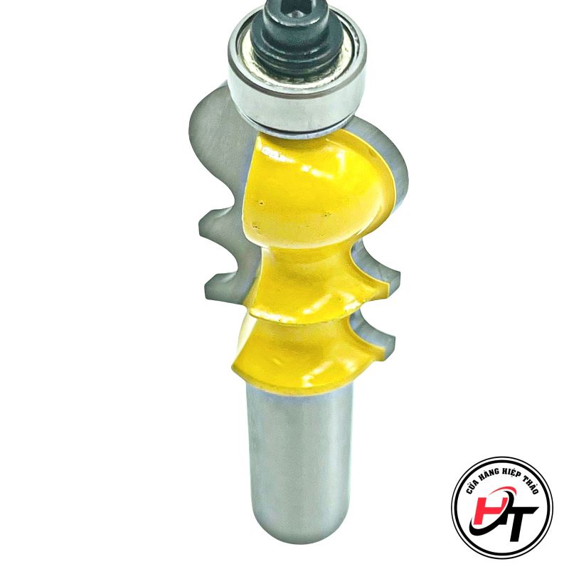 Mũi soi phào chỉ gỗ mũi phay cửa tủ MUWANG vàng kiểu 3 MSPC-V-K3