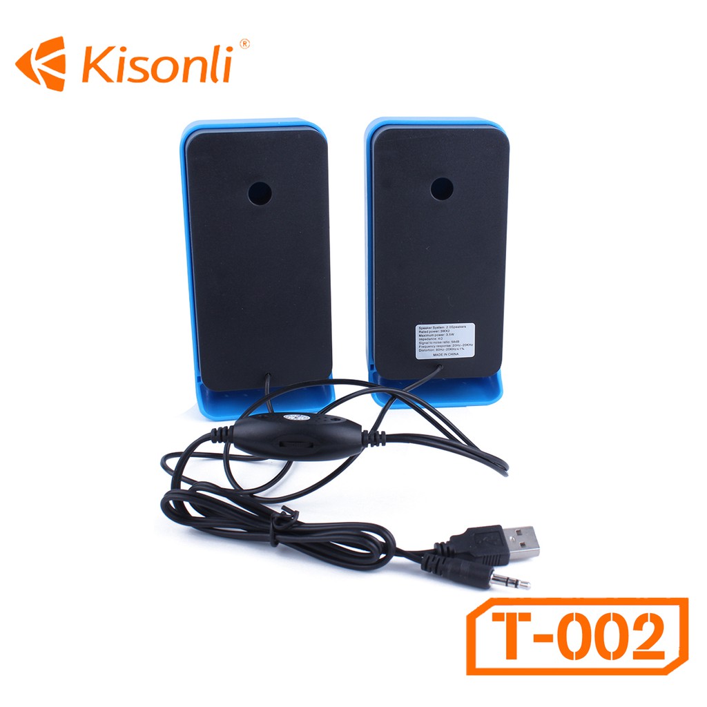 [Mã ELFLASH5 giảm 20K đơn 50K] Loa Vi Tính Kisonli T-002 2.0 ( Màu ngẫu nhiên )