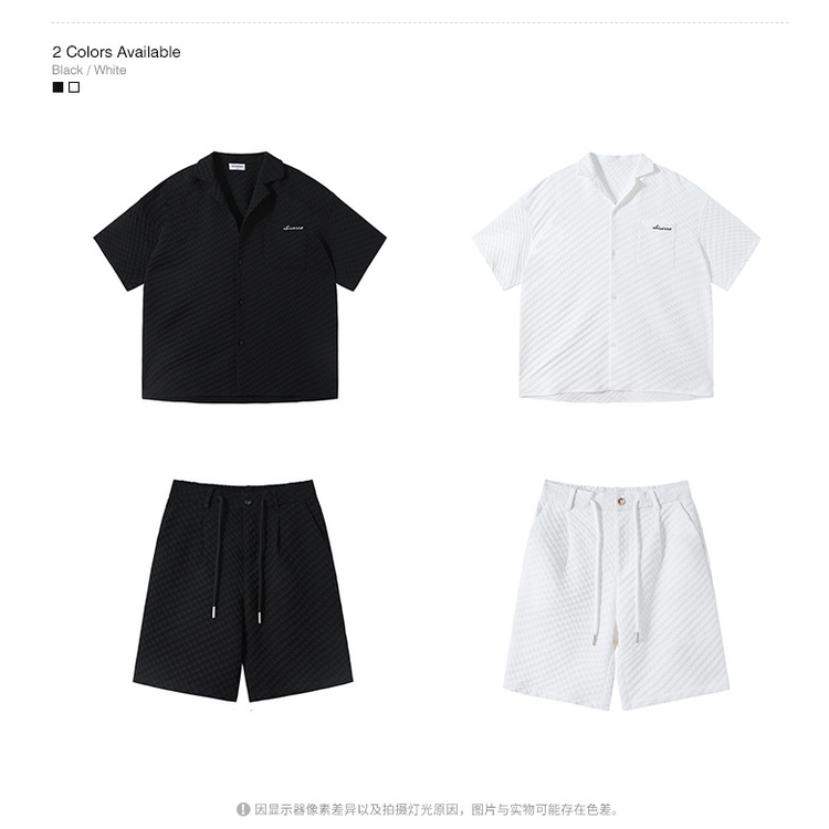 Set Áo Sơ Mi Ngắn Tay Và Quần Short Thời Trang Dành Cho Nam