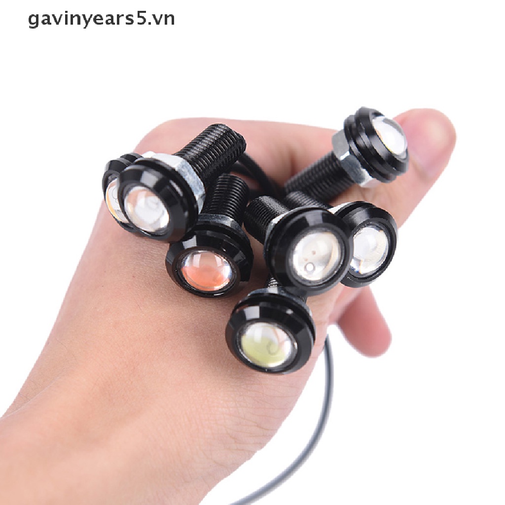 Bóng đèn mắt đại bàng LED đỏ 9W 12V 18MM sương mù DRL báo hiệu lùi ô tô