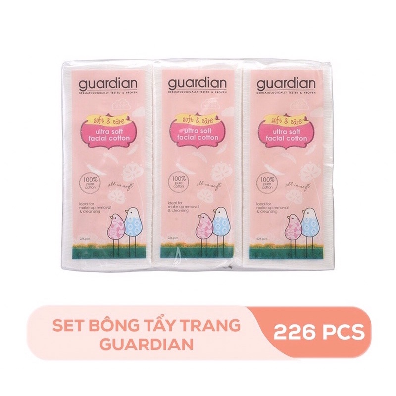 Bông tẩy trang Guardian bịch 226 miếng