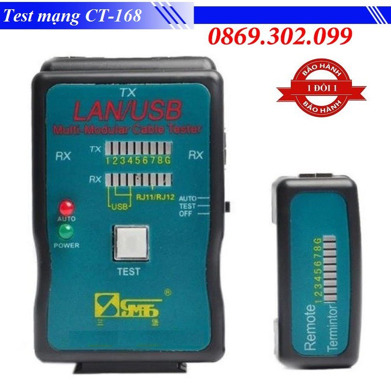 Thiết bị test cáp mạng đa năng CT-168