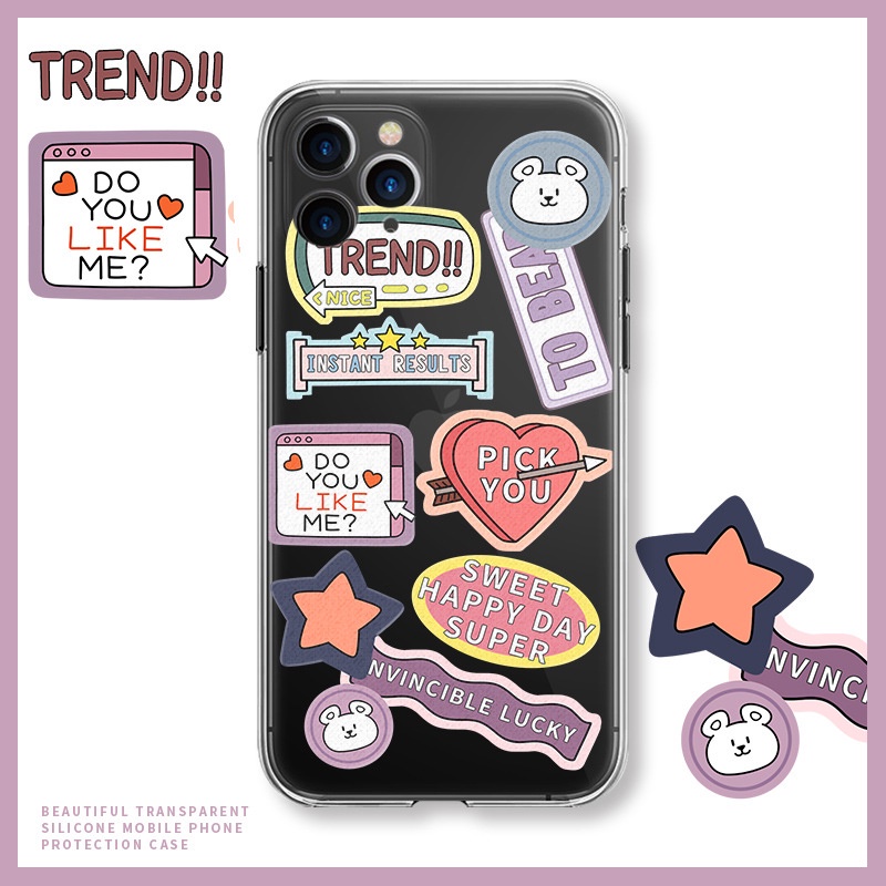 Ốp lưng iphone ốp Điện Thoại TPU Trong Suốt Cho IPhone 6s 8 7Plus 11 Pro 12 Pro Max Xs Max XR