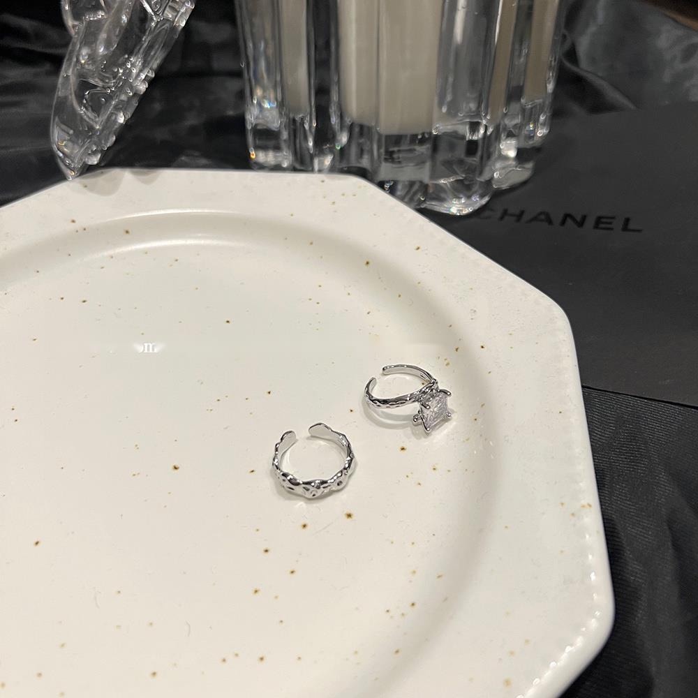 Nhẫn Hở Đính Đá Zircon Phong Cách Hip Hop Punk