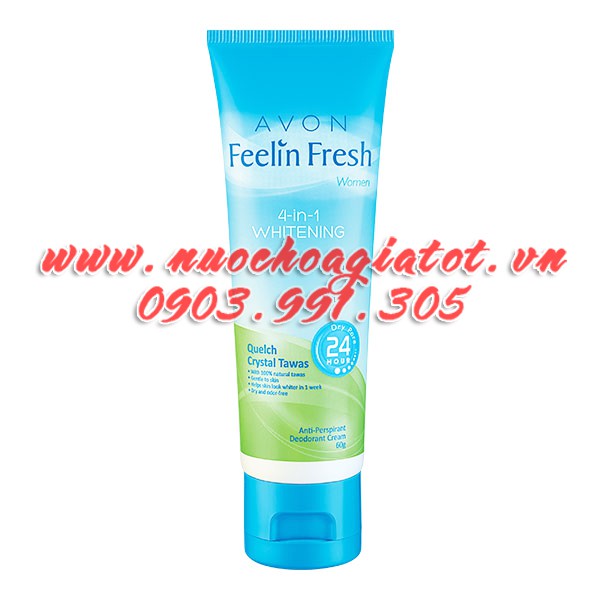 CHÍNH HÃNG KEM KHỬ MÙI TRẮNG DA AVON FEELING FRESH 60G MÀU HỒNG