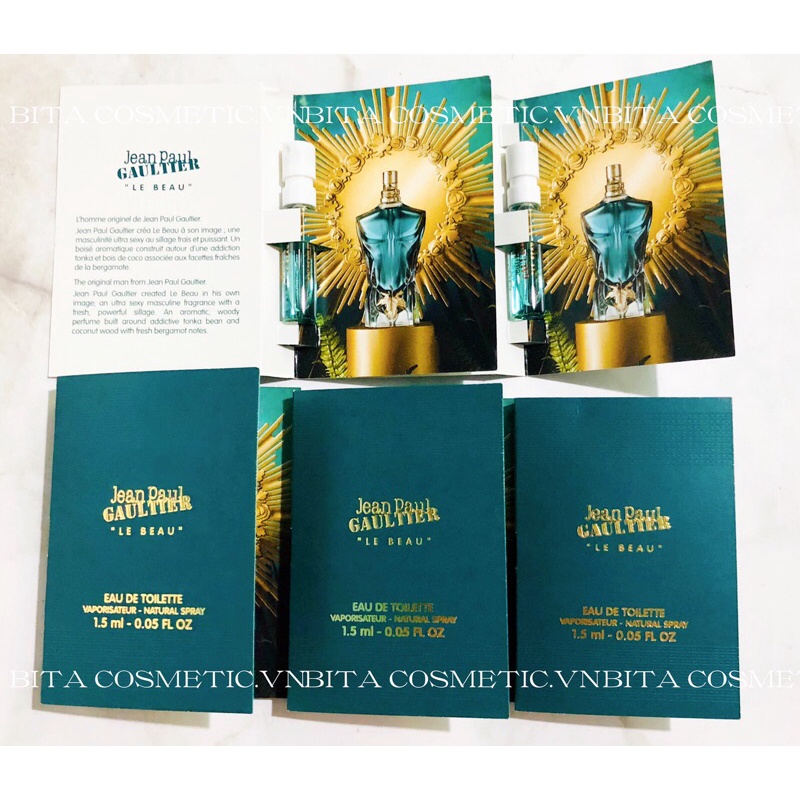 Vial Nước Hoa Nam Jean Paul Gaultier Le Beau Eau de Toilette 1,5ml