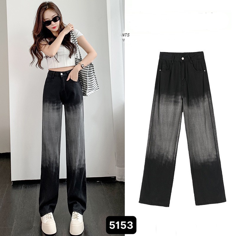 [ VIDEO+FREESHIP ] QUẦN JEANS ỐNG RỘNG NỮ LƯNG CAO LOANG TRẮNG GIỮA MÀU XÁM LAI CUỐN DÀY DẶN MỀM MỊN SIÊU THOÁNG MÁT