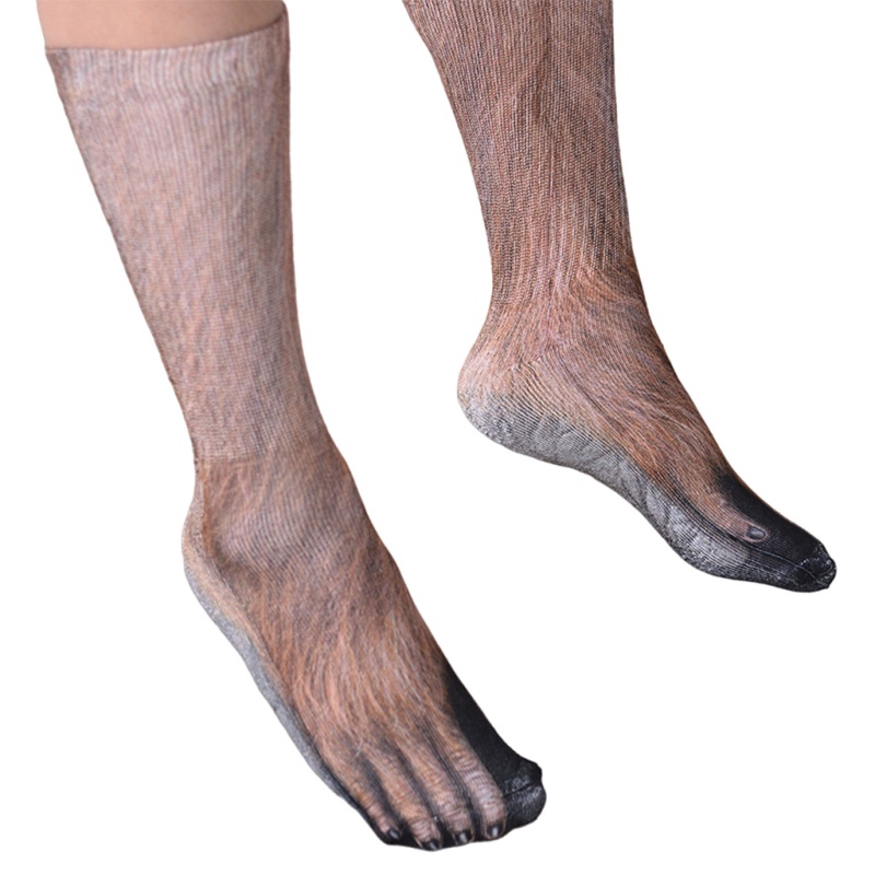 XIXI 1 Đôi Tất Chân In Hình Động Vật 3D Ngộ Nghĩnh Cho Nam Và Nữ