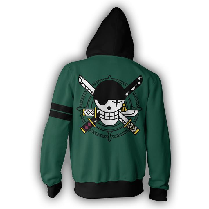 Áo Khoác Hoodie In Hình 3d Anime One Piece