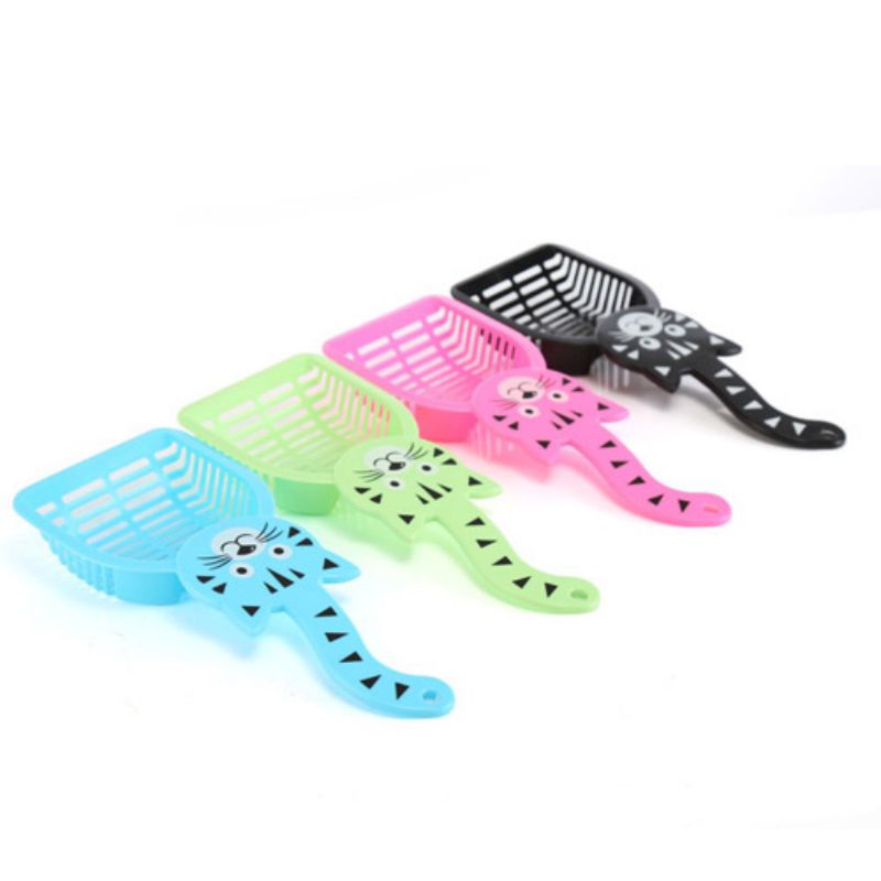 Xẻng xúc cát vệ sinh cho mèo loại tốt có cáng hình mèo