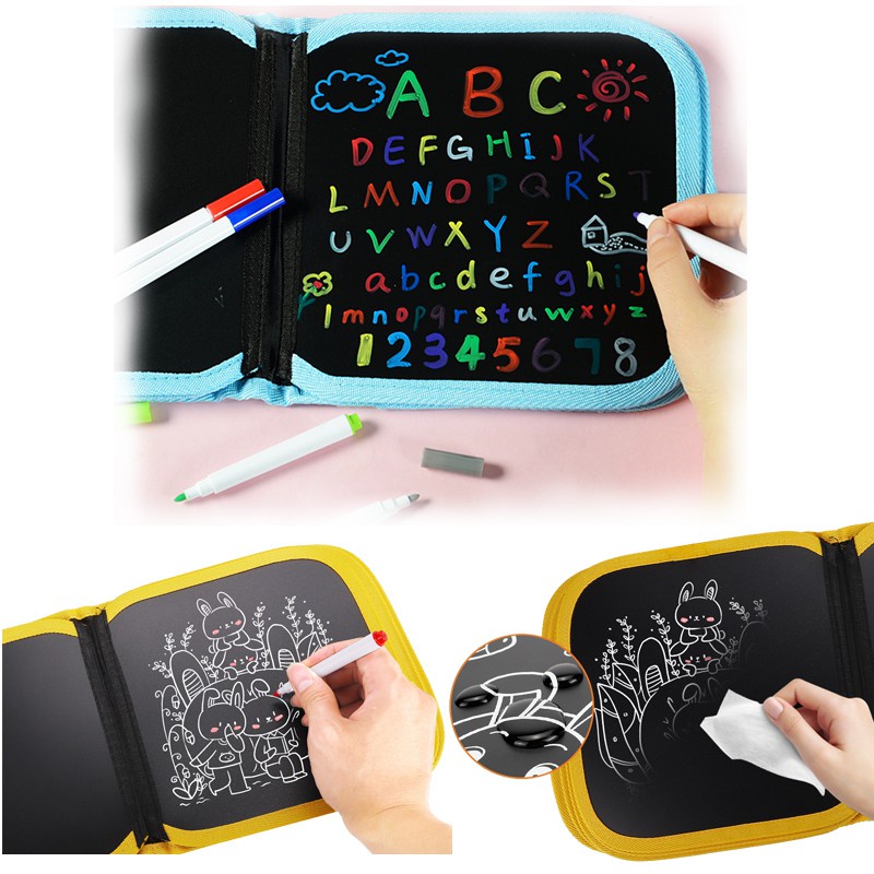 Sách Vẽ Xóa Được, Kèm 12 Cây Bút Màu Nước Ssuppermart, Đồ Chơi Giáo Dục Cho Bé, An Toàn Sức Khỏe