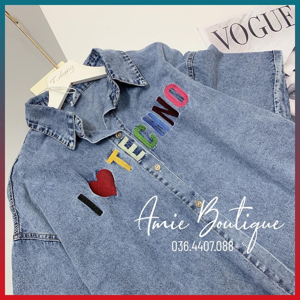 [HOT] Áo Somi jean Áo sơ mi nữ đẹp Áo thêu nổi - Hàng xịn ko bai nhão, lên dáng đẹp | BigBuy360 - bigbuy360.vn