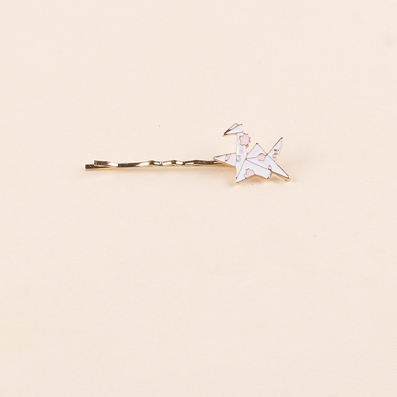 Kẹp Tóc Một Hàng Ngàn Giấy Hình Chim Hạc Hoạt Hình Ngọt Ngào Dễ Thương Cho Bé Gái