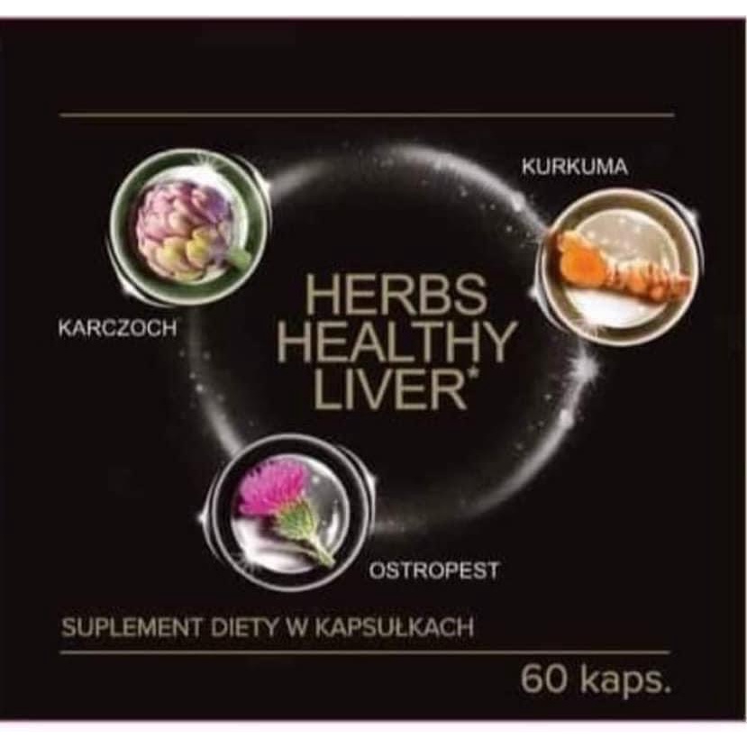 Herbs Healthy Liver Cửa Sổ Vàng Official – Hỗ Trợ Tăng Cường Chức Năng Gan 60 viên/ hộp