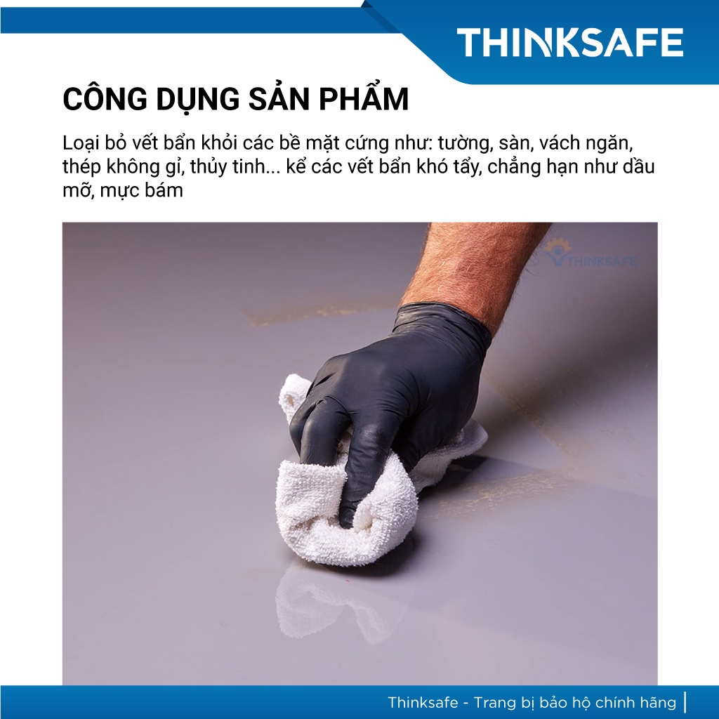 Chai tẩy rửa 3M Remover 946ml, tẩy rửa tường vách ngăn, thép không gỉ, gốm sứ - Thinksafe