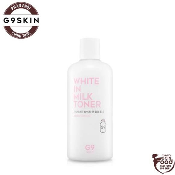 Nước Hoa Hồng Dưỡng Trắng Da G9Skin White In Milk Toner 300ml