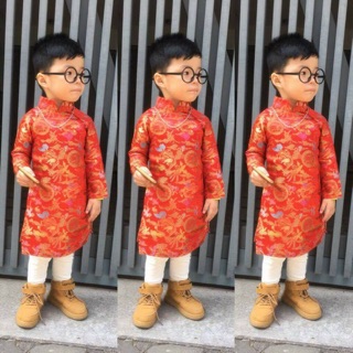 Áo dài cho bé trai bé gái. Kèm vấn