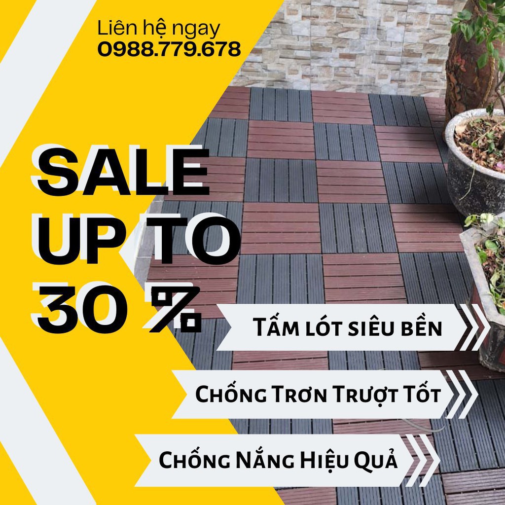 Vỉ nhựa lót sàn ban công Eco  SALE SỐC  lót bể bơi chống trơn an toàn ( hàng loại 1)