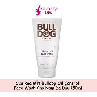 Sữa Rửa Mặt Bulldog Oil Control Face Wash Cho Nam Da Dầu 150ml