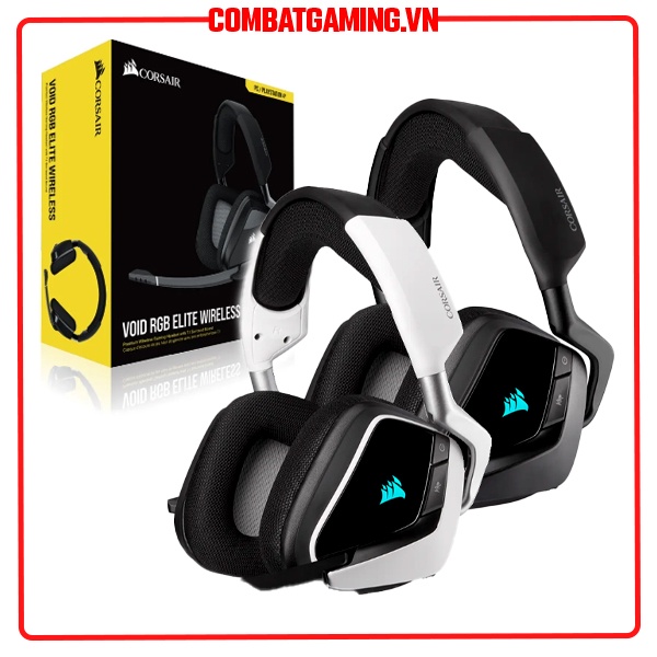 Tai Nghe Không Dây Corsair Void RGB Elite 7.1 Wireless - Hàng Chính Hãng NPP SPC